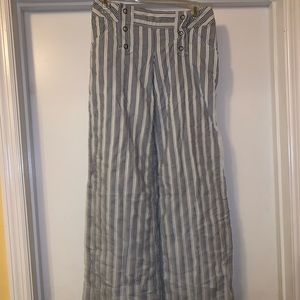 London Jean bohemian style striped pants